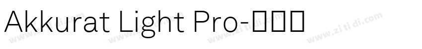 Akkurat Light Pro字体转换 Akkurat Light Pro字体转换
